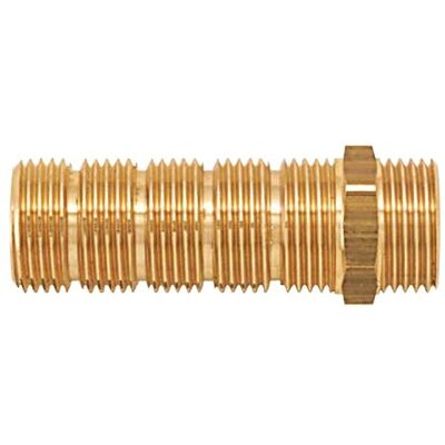 BOUTTE Boutté 2156953 dubbele nippel, messing, buitendraad, 20 x 27, lengte 38 mm BOUTTE Boutté 2156953 dubbele nippel, messing, buitendraad, 20 x 27, lengte 38 mm