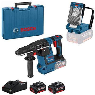 Bosch 18V System accuboorhamer GBH 18V-26 F en accuzaklamp GLI VariLED (incl. 2x GBA 18V 4.0Ah accu, oplader GAL 18V-40, in koffer) Amazon Exclusive-set Bosch 18V System accuboorhamer GBH 18V-26 F en accuzaklamp GLI VariLED (incl. 2x GBA 18V 4.0Ah accu, oplader GAL 18V-40, in koffer) Amazon Exclusive-set
