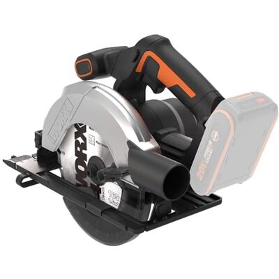 WORX WX526.9 Accucirkelzaag 20V – 65 mm zaagblad – 0-50° hellingshoek zonder gereedschap in te stellen – 55 mm max. zaagsnede (90 graden) – compact design – afzuigadapter – zonder accu en oplader WORX WX526.9 Accucirkelzaag 20V – 65 mm zaagblad – 0-50° hellingshoek zonder gereedschap in te stellen – 55 mm max. zaagsnede (90 graden) – compact design – afzuigadapter – zonder accu en oplader