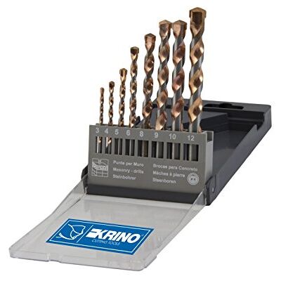 KRINO 03029205 8-delig top punten voor muur 3 tot 12 mm, staal KRINO 03029205 8-delig top punten voor muur 3 tot 12 mm, staal
