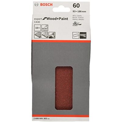 Bosch Professional 2608605303 93 x 230 mm Schuurplaten voor Orbital Sanders G60 93 x 186 mm Blauw Bosch Professional 2608605303 93 x 230 mm Schuurplaten voor Orbital Sanders G60 93 x 186 mm Blauw