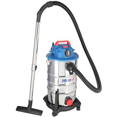Dedra nat-/droogstofzuiger, 1400W, 30L reservoir, telescopische metalen buis, blaasfunctie, 1,5m zuigslang, 3,5m netsnoer, gewicht 6,7kg, voor thuis, garage of werkplaats Dedra nat-/droogstofzuiger, 1400W, 30L reservoir, telescopische metalen buis, blaasfunctie, 1,5m zuigslang, 3,5m netsnoer, gewicht 6,7kg, voor thuis, garage of werkplaats