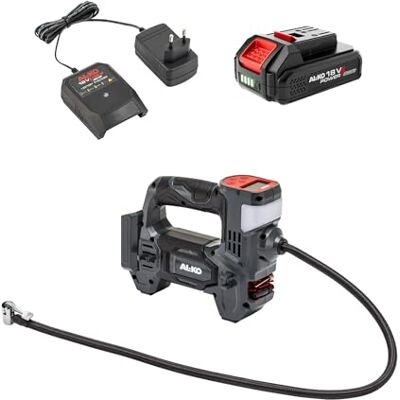 AL-KO Accu-luchtcompressor ACD 1810, 0,2-10,3 bar drukbereik, 3 adapters, 0,9 kg, automatische uitschakeling, incl. 2,0 Ah Li-Ion 18 V/36 V accu en oplader AL-KO Accu-luchtcompressor ACD 1810, 0,2-10,3 bar drukbereik, 3 adapters, 0,9 kg, automatische uitschakeling, incl. 2,0 Ah Li-Ion 18 V/36 V accu en oplader