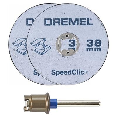 Dremel SC406 Starterset 2-pack EZ SpeedClic 38mm Snijschijven voor Snijden in Metaal en EZ SpeedClic Opspandoorn Dremel SC406 Starterset 2-pack EZ SpeedClic 38mm Snijschijven voor Snijden in Metaal en EZ SpeedClic Opspandoorn