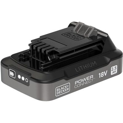 Black & Decker POWERCONNECT 18 V 2,5 Ah Lithium ION State of Charge accu, BDL2518S-XJ Black & Decker POWERCONNECT 18 V 2,5 Ah Lithium ION State of Charge accu, BDL2518S-XJ