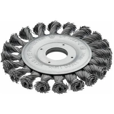 Vigor haakse slijper-borstel (geknoopt, 115 mm, opnamediameter: 22,2 mm) V6804, zilver Vigor haakse slijper-borstel (geknoopt, 115 mm, opnamediameter: 22,2 mm) V6804, zilver