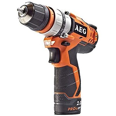 AEG 4935446693 Wireless Electric Drill 12 V / 2 A Keyless Portabar, 24 W, zwart, oranje AEG 4935446693 Wireless Electric Drill 12 V / 2 A Keyless Portabar, 24 W, zwart, oranje