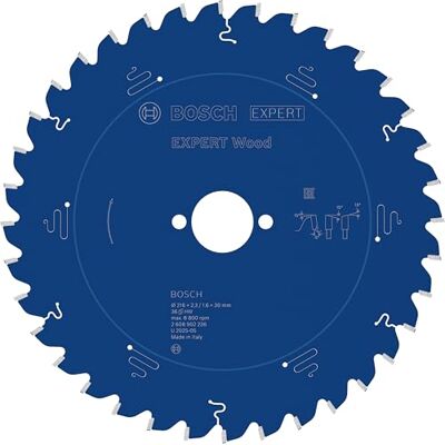 Bosch 1x EXPERT Wood corded cirkelzaagblad voor verstekzaag voor Zachthout, Hardhout, Ø 216 mm, Professional Accessoires Kap- en verstekcirkelzaag met snoer Bosch 1x EXPERT Wood corded cirkelzaagblad voor verstekzaag voor Zachthout, Hardhout, Ø 216 mm, Professional Accessoires Kap- en verstekcirkelzaag met snoer