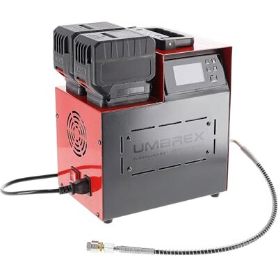 Umarex PerformanceAir 1400 PCP Compressor PCP Compressor, draagbare hogedrukcompressor tot 300 bar, accu of 230 V werking, Foster-aansluiting, incl. 2 Li-ion batterijen en opladers Umarex PerformanceAir 1400 PCP Compressor PCP Compressor, draagbare hogedrukcompressor tot 300 bar, accu of 230 V werking, Foster-aansluiting, incl. 2 Li-ion batterijen en opladers