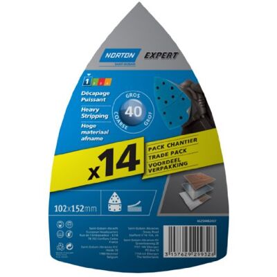 Symantec Expert 14 pads, 102 x 152 mm, P40, recht Symantec Expert 14 pads, 102 x 152 mm, P40, recht