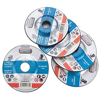 Connex Cox938005 5 Metaalplaten Diameter 115mm - Gereedschap & Accessoires Connex Cox938005 5 Metaalplaten Diameter 115mm - Gereedschap & Accessoires
