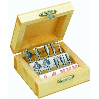 PROXXON Houtprofielfreesset, 10-delig, 29020 PROXXON Houtprofielfreesset, 10-delig, 29020