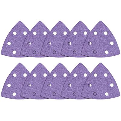 TREND aluminiumoxide 93 mm Delta-schuurvellen met korrel 120, AB/OSC/120A, set van 10 TREND aluminiumoxide 93 mm Delta-schuurvellen met korrel 120, AB/OSC/120A, set van 10