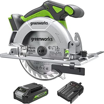 Greenworks cirkelzaag 165cm blad 57mm snijdiepte - Cirkelzaag Greenworks cirkelzaag 165cm blad 57mm snijdiepte - Cirkelzaag