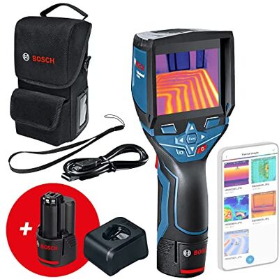 Bosch 12V System Warmtebeeldcamera GTC 400 C (2x 12V accu + oplader, nieuwe etui, met appfunctie, temperatuurbereik: –10°C tot +400°C, resolutie: 160 x 120 px) Amazon Exclusive Set Bosch 12V System Warmtebeeldcamera GTC 400 C (2x 12V accu + oplader, nieuwe etui, met appfunctie, temperatuurbereik: –10°C tot +400°C, resolutie: 160 x 120 px) Amazon Exclusive Set