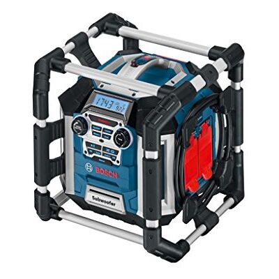 Bosch 18V System Accubouwplaatsradio GML 50 (50 watt, USB, Aux-in, geïntegreerde acculader, afstandsbediening, zonder accu's en lader, in doos) Bosch 18V System Accubouwplaatsradio GML 50 (50 watt, USB, Aux-in, geïntegreerde acculader, afstandsbediening, zonder accu's en lader, in doos)
