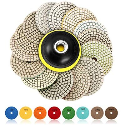 HOMMOO Steenpolijstpads Set - Diamant, Waterbestendig HOMMOO Steenpolijstpads Set - Diamant, Waterbestendig