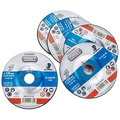 Connex COX938006 doorslijpschijf metaal, DSA-gecertificeerd, Ø 125 mm, 5 stuks Connex COX938006 doorslijpschijf metaal, DSA-gecertificeerd, Ø 125 mm, 5 stuks