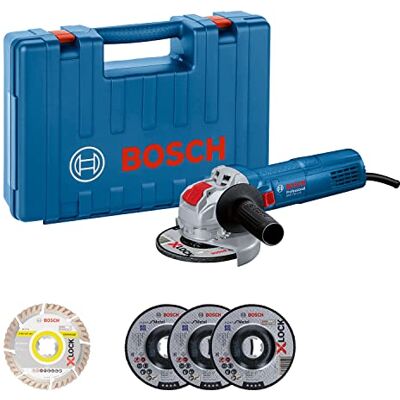 Bosch Haakse slijper GWX 750-125 met X-LOCK (schijfdiameter: 125 mm, vermogen 750 Watt, incl. 5 x slijp- en slijpschijvenset, beschermkap 125 mm, koffer voor handwering) Amazon Bosch Haakse slijper GWX 750-125 met X-LOCK (schijfdiameter: 125 mm, vermogen 750 Watt, incl. 5 x slijp- en slijpschijvenset, beschermkap 125 mm, koffer voor handwering) Amazon