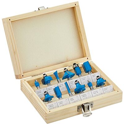 Silverline 792084 1/4" TCT Router Bit Set 12pce 1/4 Silverline 792084 1/4" TCT Router Bit Set 12pce 1/4