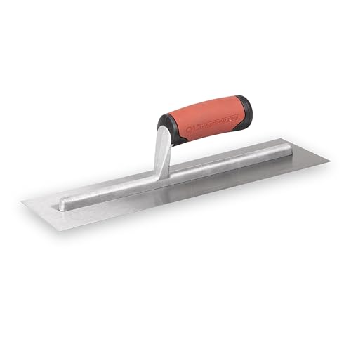 Marshalltown vlakspaan met softgrip handvat van koolstofstaal, vlakspaan voor beton en grond, afmetingen van de spaan: 356x102 mm