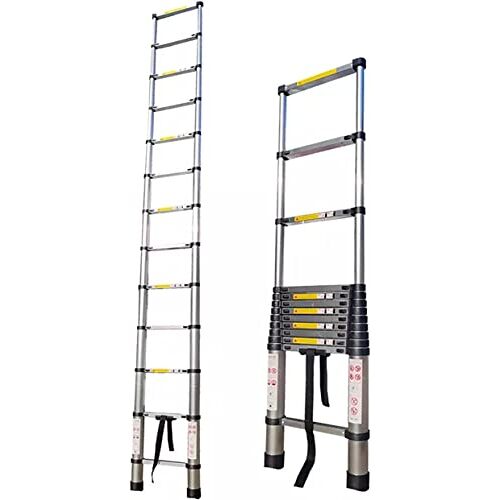 Generic Ladders, Zware Telescopische Ladder 8M/ 7M/ 6,2 M/ 5 M/ 4.2M/ 3,8 M/ 2,6 M Lang, Professionele Vouwlaading Ladder/-/3M/9.8Ft