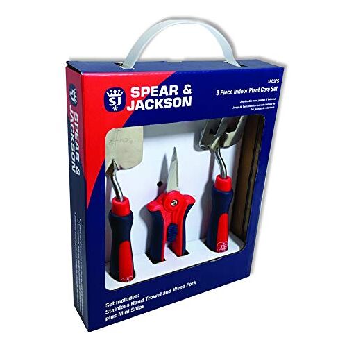 Jackson Indoor Plant Care 3-delig gereedschap tuingereedschapssets, rood/blauw