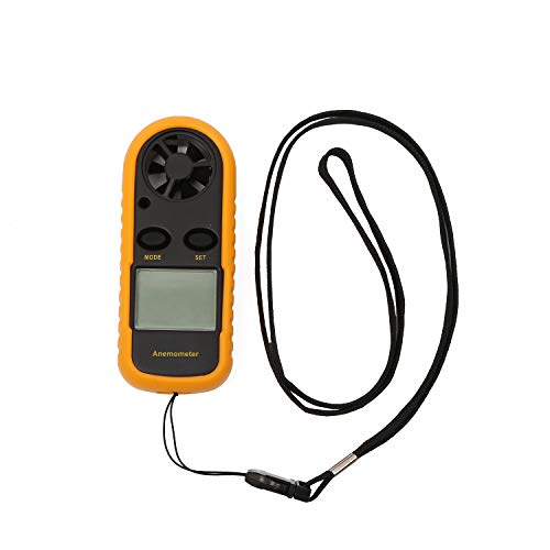 TOPWAY Digitale Anemometer Handheld LCD-windsnelheidsmeter en temperatuur met achtergrondverlichting voor zeilen Surfen Productie van zweefvliegtuigen