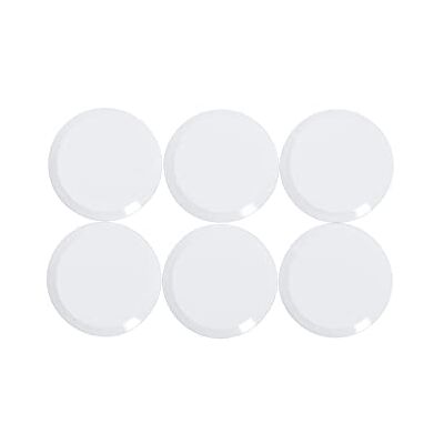 MAUL Ronde magneet, krachtige magneet pro, wit, hechtkracht 0,3 kg breukvaste kunststof rand, nette uitstraling, ideaal voor notities, compact formaat, voor kantoor en thuis MAUL Ronde magneet, krachtige magneet pro, wit, hechtkracht 0,3 kg breukvaste kunststof rand, nette uitstraling, ideaal voor notities, compact formaat, voor kantoor en thuis