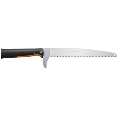 Fiskars OneClick Tuinzaag Moeiteloos Wisselen met alleen een Klik, Ook als Handzaag bruikbaar, Zwart/Oranje, 1080691 Fiskars OneClick Tuinzaag Moeiteloos Wisselen met alleen een Klik, Ook als Handzaag bruikbaar, Zwart/Oranje, 1080691