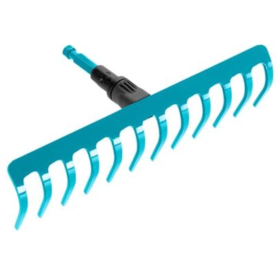 Gardena combisystem hark: Praktische hark met 12 tanden, ideaal voor harken, onkruid verwijderen en grond bewerken, werkbreedte 30 cm, geschikt voor alle combisystem stelen, 3177-20, standaard Gardena combisystem hark: Praktische hark met 12 tanden, ideaal voor harken, onkruid verwijderen en grond bewerken, werkbreedte 30 cm, geschikt voor alle combisystem stelen, 3177-20, standaard