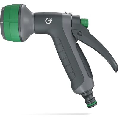 Grimsholm Green Grimsholm Spuitpistool Multi Metal Robuuste Versie met Traploos Instelbare Straal en 6 Spuitpatronen Grimsholm Green Grimsholm Spuitpistool Multi Metal Robuuste Versie met Traploos Instelbare Straal en 6 Spuitpatronen