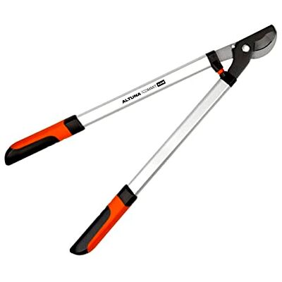 Altuna Tweehandige tuinschaar, model J500, van teflonstaal en handvat van twee materialen, bypass-snit met haak, 70 cm lengte, ideaal voor droog snoeien. Altuna Tweehandige tuinschaar, model J500, van teflonstaal en handvat van twee materialen, bypass-snit met haak, 70 cm lengte, ideaal voor droog snoeien.
