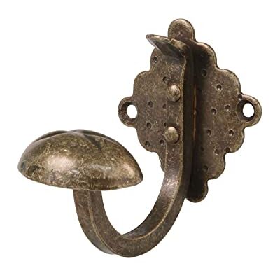 Amig Decoratieve wandhanger Mod.103-70 x 70 x 85 mm Perfect voor het ophangen van jassen, kleding en accessoires Haaktype Smeedijzeren stijl Gemaakt van staal met een lederlook afwerking Amig Decoratieve wandhanger Mod.103-70 x 70 x 85 mm Perfect voor het ophangen van jassen, kleding en accessoires Haaktype Smeedijzeren stijl Gemaakt van staal met een lederlook afwerking