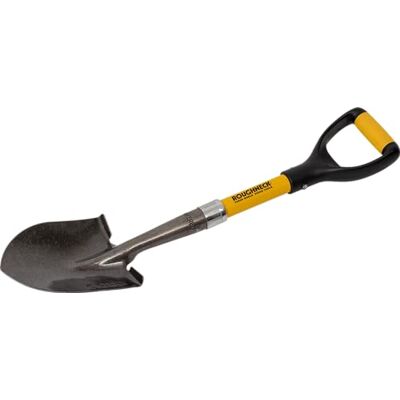 Roughneck Micro schep (690 mm, voor graven/schoppen in de kleinste ruimte, lemmet van koolstofstaal, zachte grip, schep met treprand, voor bouwplaats/camping/tuin) 484170 Roughneck Micro schep (690 mm, voor graven/schoppen in de kleinste ruimte, lemmet van koolstofstaal, zachte grip, schep met treprand, voor bouwplaats/camping/tuin) 484170