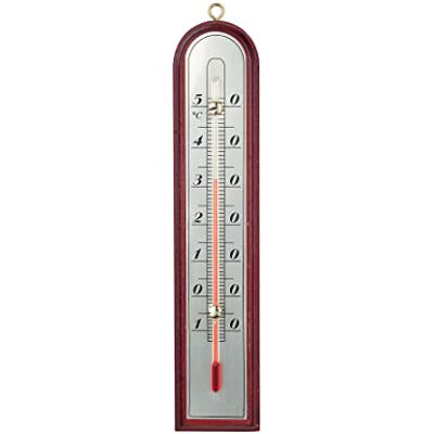 Velamp Thermomètre intérieur/extérieur en bois 27 cm "Luxury Velamp Thermomètre intérieur/extérieur en bois 27 cm "Luxury