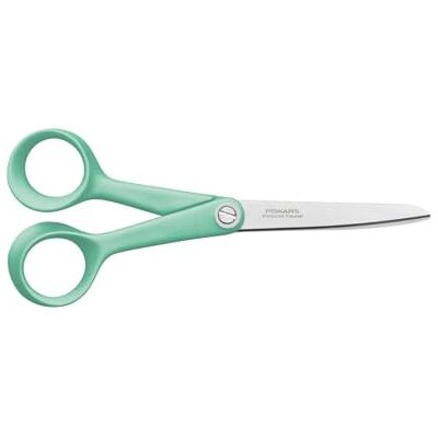 Fiskars Inspiration Universele schaar 17 cm, Gemaakt in Finland Precisiegeslepen Roestvrijstalen mes, Ergonomische Handvat, Vaatwasmachinebestendig, Mint, 1084004 Fiskars Inspiration Universele schaar 17 cm, Gemaakt in Finland Precisiegeslepen Roestvrijstalen mes, Ergonomische Handvat, Vaatwasmachinebestendig, Mint, 1084004
