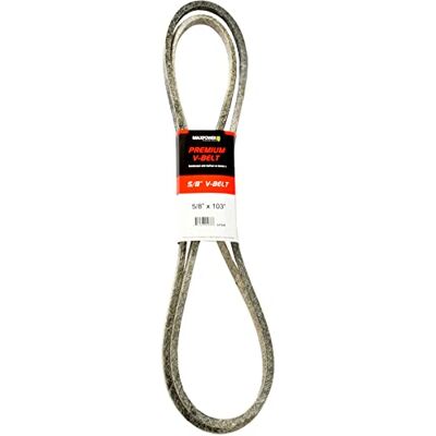 MaxPower V-riemen 347648, versterkt met kevlar, 5/8" x 103" 5L1030 buitenlengte L(a) 2600 mm. MaxPower V-riemen 347648, versterkt met kevlar, 5/8" x 103" 5L1030 buitenlengte L(a) 2600 mm.