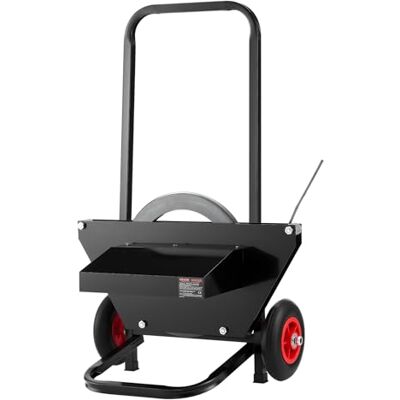 VEVOR Omsnoeringswagen voor stalen spoelen met een kerndiameter van 600 mm, met rubberen wielen, voor fabrieken, magazijnen, winkelruimtes VEVOR Omsnoeringswagen voor stalen spoelen met een kerndiameter van 600 mm, met rubberen wielen, voor fabrieken, magazijnen, winkelruimtes