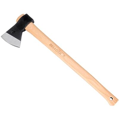 Bellota 8130-1000C Biscain bijl voor het snijden van middelgrote en grote takken, voor het snijden van bomen, uithollen, snijden van brandhout en boomstammen, hoofdgewicht 1 kg, houten handvat Bellota 8130-1000C Biscain bijl voor het snijden van middelgrote en grote takken, voor het snijden van bomen, uithollen, snijden van brandhout en boomstammen, hoofdgewicht 1 kg, houten handvat