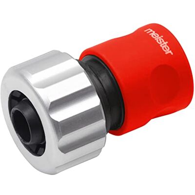 Meister slangverbinder, van aluminium, met soft-touch-oppervlak, waterdicht, connector, slangaansluiting, slangkoppeling voor kraanaansluiting Zonder waterstop 19,05 mm (3/4 inch) grijs/groen. Meister slangverbinder, van aluminium, met soft-touch-oppervlak, waterdicht, connector, slangaansluiting, slangkoppeling voor kraanaansluiting Zonder waterstop 19,05 mm (3/4 inch) grijs/groen.