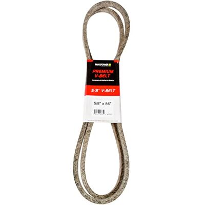 MaxPower V-riemen 347631, versterkt met kevlar, 5/8" x 86" 5L860 buitenlengte L(a) 2180 mm. MaxPower V-riemen 347631, versterkt met kevlar, 5/8" x 86" 5L860 buitenlengte L(a) 2180 mm.
