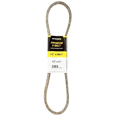 MaxPower V-riemen 347484, versterkt met kevlar, 1/2" x 41" 4L410 buitenlengte L(a) 1045 mm. MaxPower V-riemen 347484, versterkt met kevlar, 1/2" x 41" 4L410 buitenlengte L(a) 1045 mm.