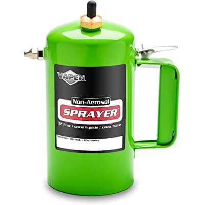 Vaper 19425 Spot Spray Non-Aerosol Sproeier Groen 32 oz stalen bus, navulbare spuitbussen onder druk voor gebruik met oplosmiddelen, ontvetters, smeermiddelen en oliën Vaper 19425 Spot Spray Non-Aerosol Sproeier Groen 32 oz stalen bus, navulbare spuitbussen onder druk voor gebruik met oplosmiddelen, ontvetters, smeermiddelen en oliën