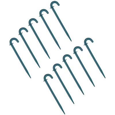 Meister Get- en foliehouder 11,5 cm 10 stuks in praktische set Geschikt voor folies, vliesstoffen & netten Voor eenvoudige bevestiging in de grond/grondankers voor tuinvlies/grondankers / Meister Get- en foliehouder 11,5 cm 10 stuks in praktische set Geschikt voor folies, vliesstoffen & netten Voor eenvoudige bevestiging in de grond/grondankers voor tuinvlies/grondankers /