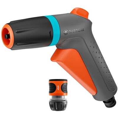 Gardena Klassieke reinigingsmondstuk waterstopset Sproeiers & Nozzles: Sproeikop voor tuinslang, Voor reinigen en water geven, Twee spuitpatronen, Ontworpen om lang mee te gaan (18361-20) Gardena Klassieke reinigingsmondstuk waterstopset Sproeiers & Nozzles: Sproeikop voor tuinslang, Voor reinigen en water geven, Twee spuitpatronen, Ontworpen om lang mee te gaan (18361-20)