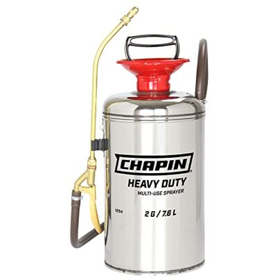 Chapin International Chapin 1254 2-Gallon Heavy-Duty roestvrijstalen tank multifunctionele sproeier voor gazon, huis en tuin, zilver Chapin International Chapin 1254 2-Gallon Heavy-Duty roestvrijstalen tank multifunctionele sproeier voor gazon, huis en tuin, zilver