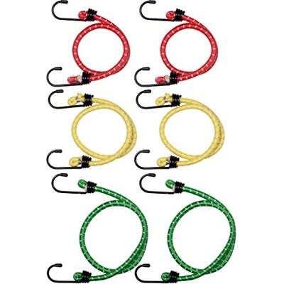 Connex bagagespanningsset 6-delig 3 lengtes: 60 cm, 80 cm & 100 cm reflecterend in het donker rekbaar en scheurvast voor alle soorten lading/spanrubber met 2 haken/expander / DY270676 Connex bagagespanningsset 6-delig 3 lengtes: 60 cm, 80 cm & 100 cm reflecterend in het donker rekbaar en scheurvast voor alle soorten lading/spanrubber met 2 haken/expander / DY270676