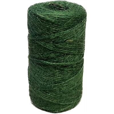 TENAX Jute touw groen 50 m, koord voor tuinieren, handwerk, doe-het-zelf, decoratie en bindingen, geschenkverpakkingen TENAX Jute touw groen 50 m, koord voor tuinieren, handwerk, doe-het-zelf, decoratie en bindingen, geschenkverpakkingen
