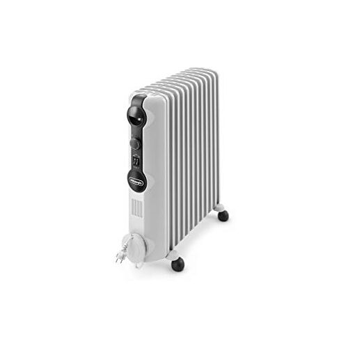 De'Longhi Radia S TRRS1225, Oliegevulde Radiator, Energiebesparend, voor Ruimtes tot 75m³, 2500W, Grijs